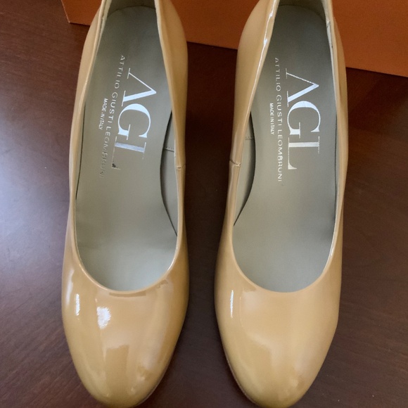 AGL NUDE Patent Leather Pump SZ 38.5 - Picture 3 of 12